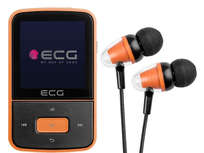 MP4-Плеєр ECG PMP 30 8 Гб Чорний/ Помаранчевий