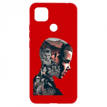 Чохол для Xiaomi Redmi 9c Stranger things art Червоний