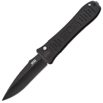 Нож складной автоматический SOG Spec Elite I Auto Black TiNi (длина: 196мм, лезвие: 86мм)