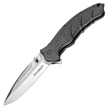 Нож складной Boker Magnum Breaking Glass (длина: 220мм, лезвие: 100м), черный
