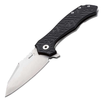 Нож складной Boker Plus CFM-A1 (длина: 213мм, лезвие: 92мм), черный-стальной