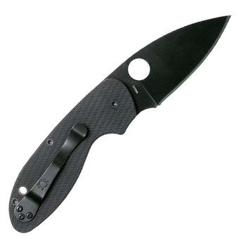 Ніж складний Spyderco Efficient (довжина: 180мм, лезо: 76мм, чорне), чорний