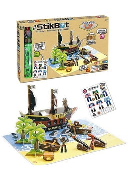 Набор фигурок для анимационного творчества StikBot Остров сокровищ / пираты PIRATE Movie set 2110