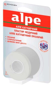 Пластырь Alpe катушечный прозрачный №1 2.5 см х 9.1 м (000000214)