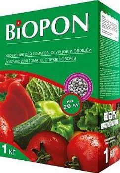 Удобрение гранулированное BIOPON для огурцов, помидоров, овощей