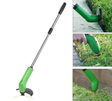 Газонокосилка ручная аккумуляторная Zip Trim Триммер для травы Зеленый