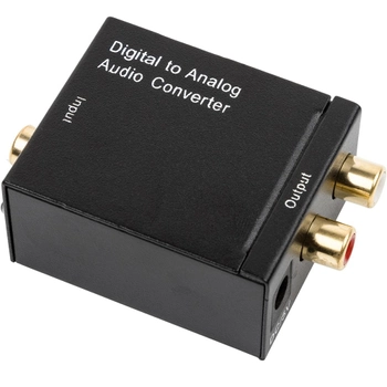 Цифро-аналоговий аудіо конвертер U&P Toslink - RCA Black (WAZ-DA1-BK)