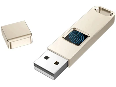Флешка із захистом BauTech відбитком пальця USB 2.0 3.0 32GB Золотий (1009-188-00)
