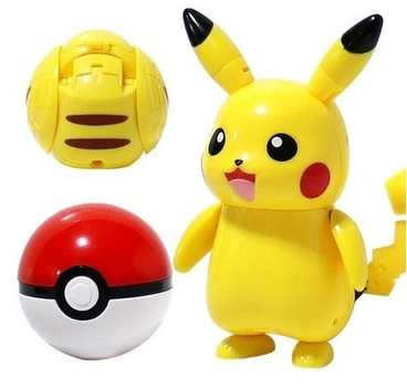 Покебол Pikachu Electric шар с фигуркой-трансформером Покемон Пикачу