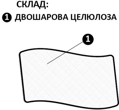 Покрытие одноразовое Киевгума Еко 0.8 х 50 м Белое (А00320000060248)