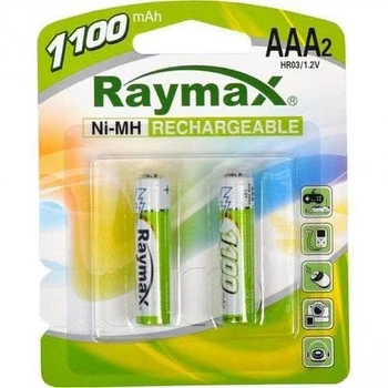 Аккумулятор RAYMAX HR03 ААА (минипальчик) NiMH 1100mAh комплект 2 шт. (2060tut)