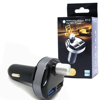 Автомобільний трансмітер Bluetooth FM-модулятор Чорний