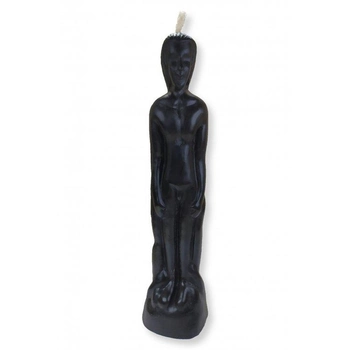 Свеча декоративная 5candles Вольт (мужчина) 20 см восковая черная