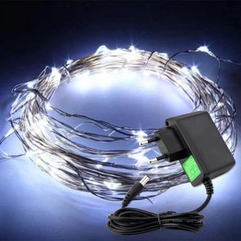 Гирлянда тайская декоративная LTL BROCARD BLUE Cotton Balls 10led, диам 6см, длина 180см на батарейках АА