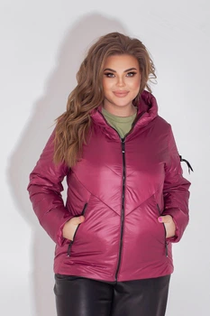 Куртка Khan демісезонна марсала 58 5XL