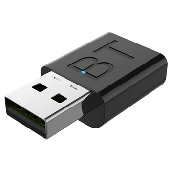 Аудіо адаптер Bluetooth 5.0 U&P KN310 Black (KN310b)