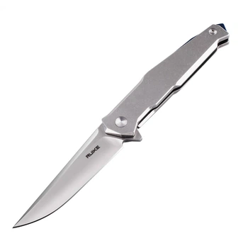 Нож складной туристический Ruike P108-SF, (8.8 см) 14C28N / 3cr14n серый