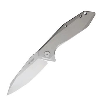 Ніж складаний туристичний Ruike P135-SF, (9.2 см) 14C28N / steel 420 сірий