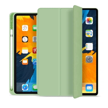 Силіконовий чохол обкладинка + Pencil Holder BBM1 для iPad Pro 12.9'' 2020 Зелений Оливковий
