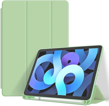 Силиконовый чехол обложка + Pencil Holder BBM1 для iPad Air 4 2020/Air 5 2022 10,9"/Air 11" 2024(M2)/2025(M3)/2026(M4) Зеленый Оливковый