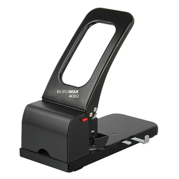 Дырокол металлический, до 100 л., 275х180х260 мм, черный buromax (BM.4082)