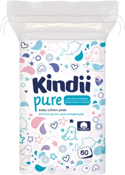 Ватні диски Harper Hygienics Kindii Pure для дітей 60 шт (5900095000792)