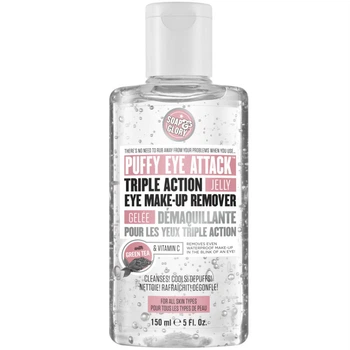 Гель для бережного удаления макияжа глаз Soap & Glory Puffy Eye Attack Make-up Remover 150 мл