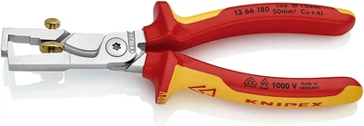 Кліщі для видалення ізоляції, з функцією різання кабелю, Knipex StriX 13 66 180