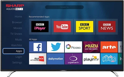 LED-телевізор 40" Sharp Aquos LC-40CFE6241K Smart LED TV Full HD-(A)-Б/В-з вітрини