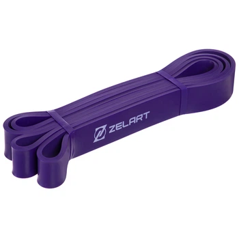 Резина петля для подтягиваний и тренировок лента силовая Zelart POWER LOOP Pro (MD1353-3) (латекс, 2080x32x4,5мм, M, нагр.20-45кг, фиолетовый) (FI-2606-3)