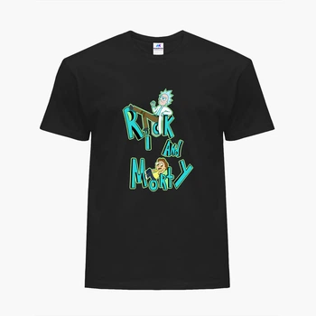 Футболка женская Рик и Морти Рик Санчез и Морти Смит (Rick and Morty Rick Sanchez and Morty Smith) (8976-2939-4) XL Черная