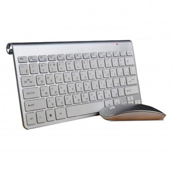 Беспроводная клавиатура + мышь для планшета SmartTV или ПК Silver