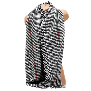 Женский кашемировый палантин LuxWear S184001, серый