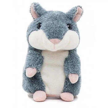 Говорящий хомяк повторюшка Kronos Toys Серый