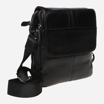 Мужская сумка кожаная Laras K10B065 Black (ROZ6206102386)
