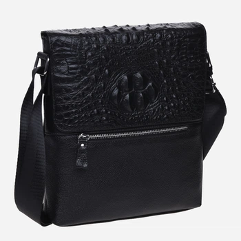 Мужская сумка кожаная Laras K1087013 Black (ROZ6300004274)