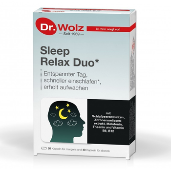 Натуральный комплекс для улучшения сна Dr. Wolz Sleep Relax Duo 60 капсул