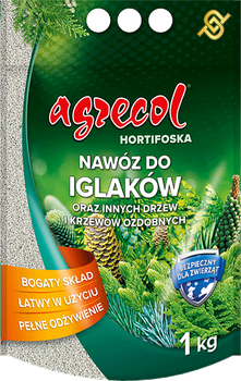 Добриво для хвойних рослин Хортіфоска NPK 10-6-23 1 кг Agrecol