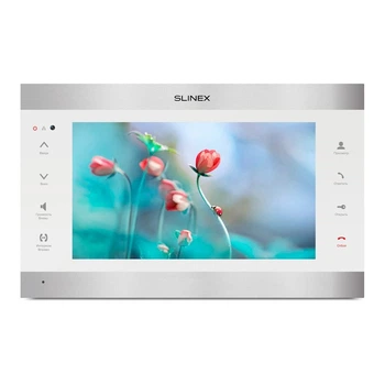 Гибридный IP Full HD видеодомофон Slinex SL-10IPTHD silver + white