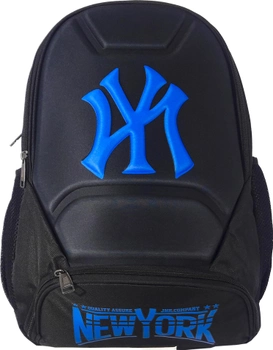 Рюкзак New York 550 г 44x30x12 см 15.8 л Черный с синим (Я46320_VR24296_чорний з синім)