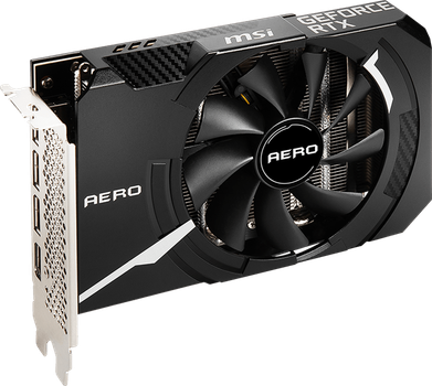 Видеокарта MSI PCI-Ex GeForce RTX 3060 Aero ITX 12G OC 12GB GDDR6 (192bit) (1792/15000) (HDMI, 3 x DisplayPort) (RTX 3060 AERO ITX 12G OC)