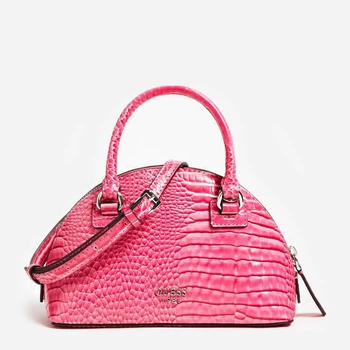 Сумка жіноча Guess Shilan croc mini 616 Малинова (H2000029613401)