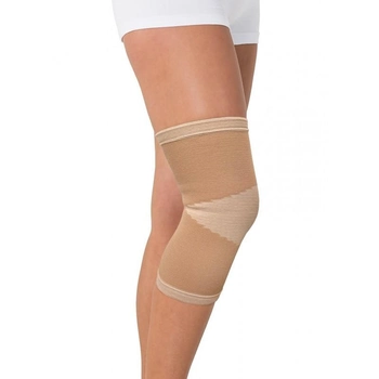 Бандаж для колінного суглоба компресійний бавовняний Торос-Груп Тип 508-До наколінник Бежевий розмір 5 4820192752794