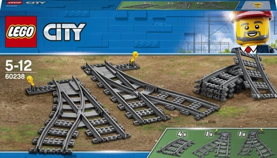 Конструктор LEGO City Стрілочний перевід 8 деталей (60238)