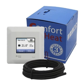 Сенсорний терморегулятор з тижневим програмуванням Comfort Heat Touch Білий