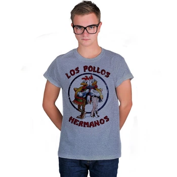 Футболка Fanbolka Во Все Тяжкие Los Pollos Hermanos XXL Темно-серая меланжевая (11GM2XL)