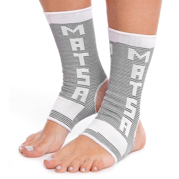 Эластичный голеностоп бандаж голеностопного сустава Matsa My Fit 0027 L Grey-White
