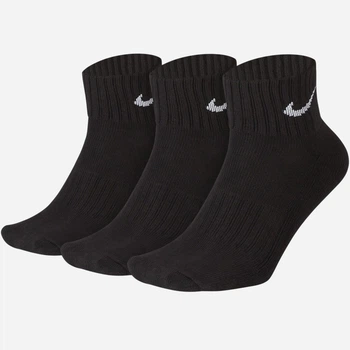 Набор мужских носков коротких хлопковых Nike V Cush Ankle Value SX4926-001 38-42 3 пары Черный (887232701055)