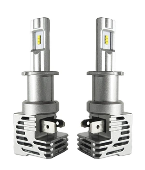 H3 светодиодные авто лампы (чип ZES) 55W 12-24V 6000K 8000Lm. LED (лэд) лампы по размеру галогенок