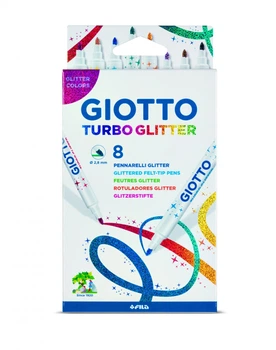 Фломастеры Giotto Turbo Glitter 8 шт 425800